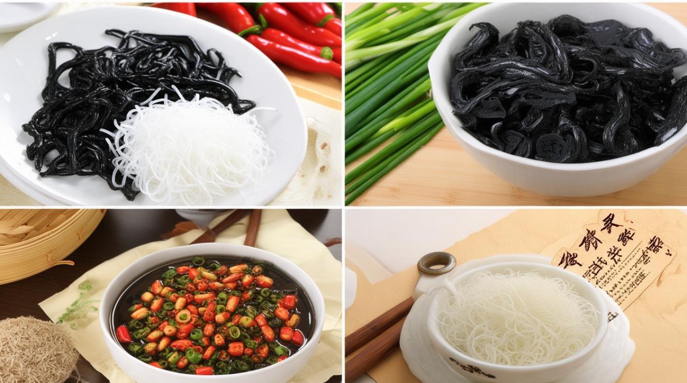 木耳粉丝凉菜怎么做