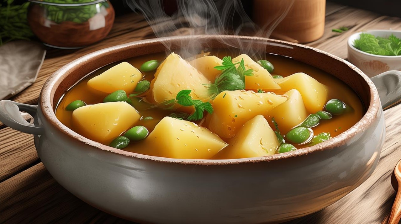 油豆炖土豆家常