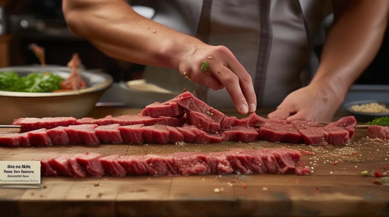 生吃牛肉小串怎么做