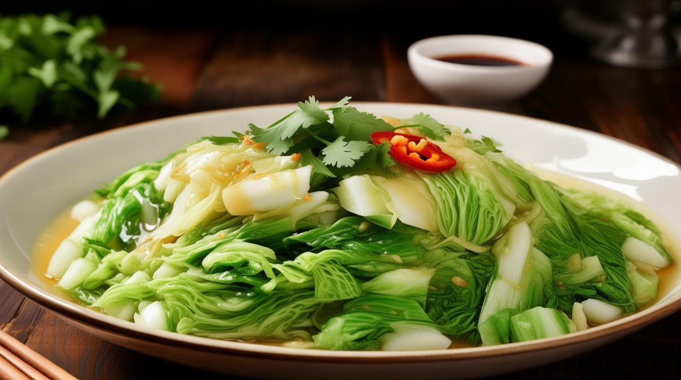 凉拌园白菜怎么做