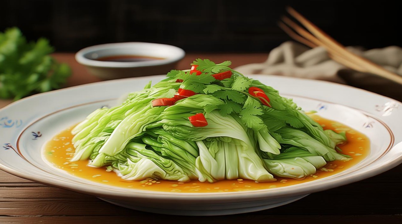 凉拌园白菜怎么做