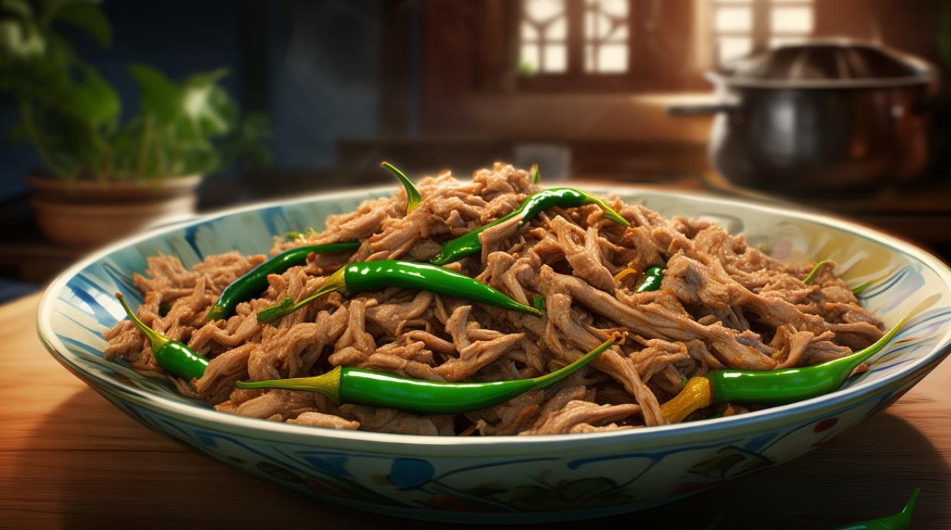 家常尖椒肉丝做法