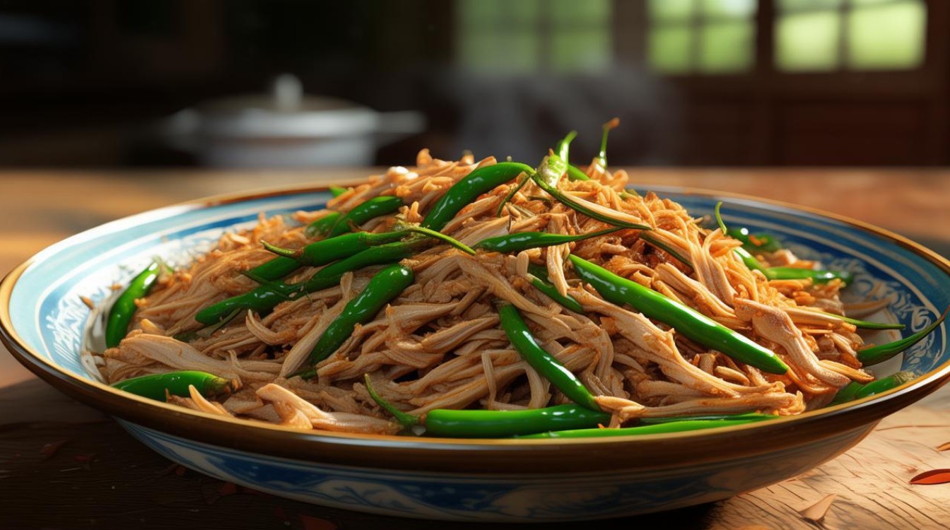 家常尖椒肉丝做法