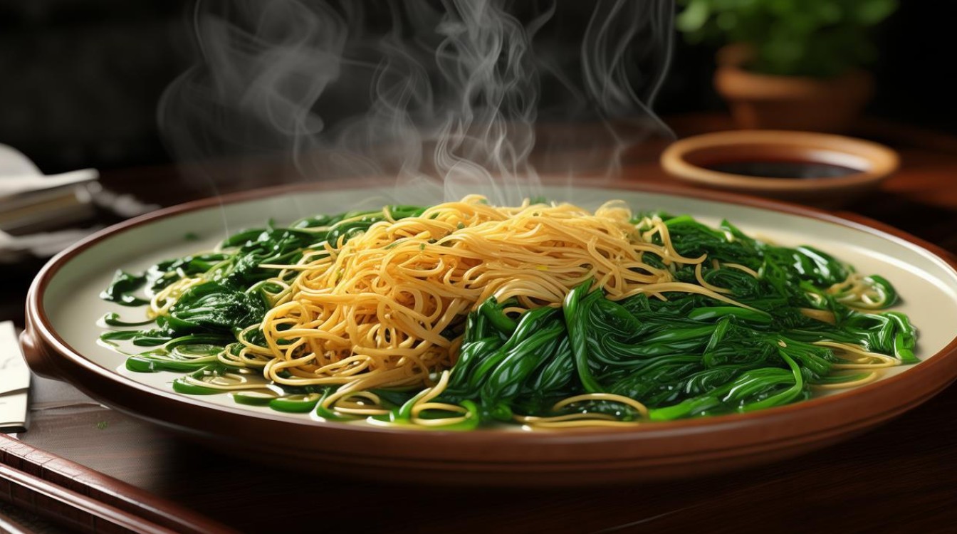 菠菜炒粉丝怎么做