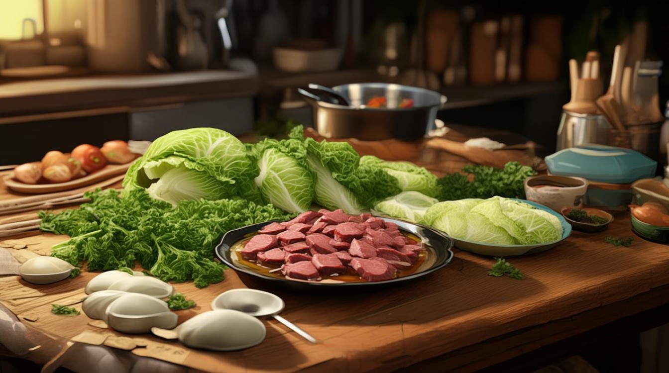 大白菜牛肉的家常做法