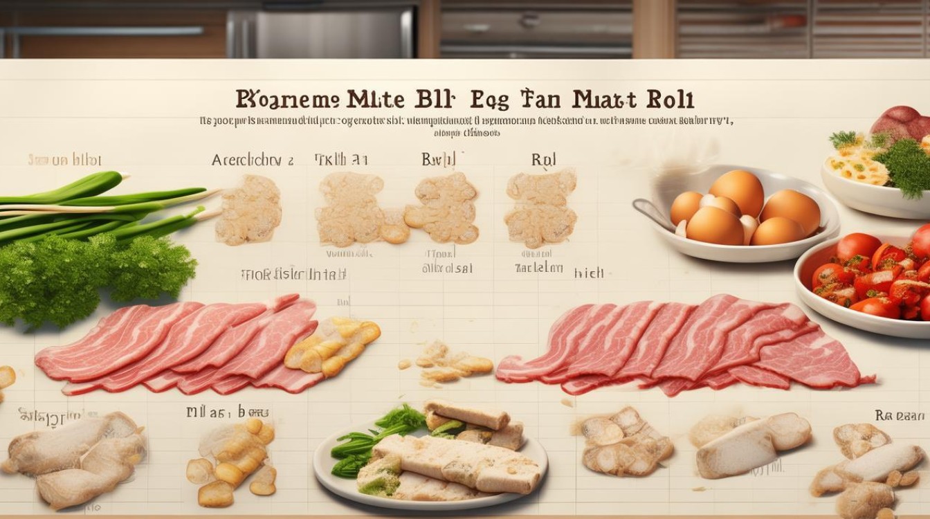 蛋肉卷怎么做