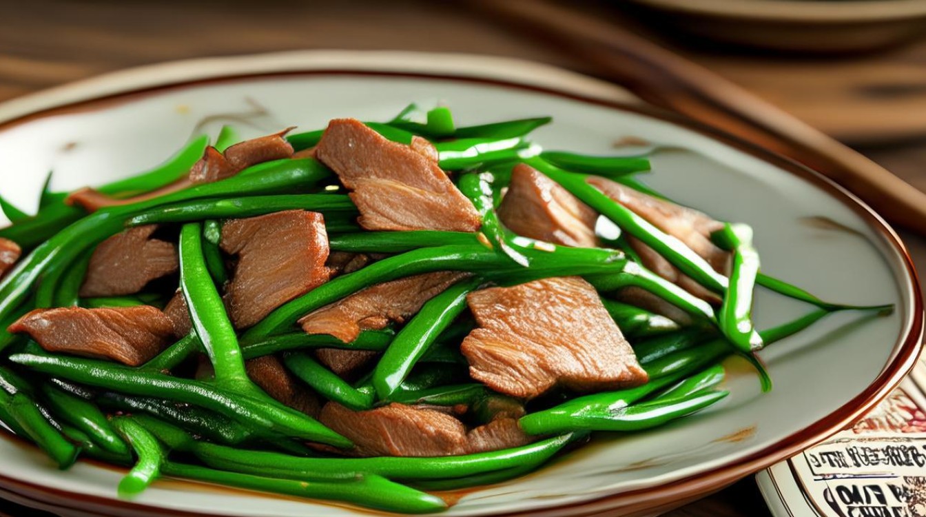家常油豆角炒肉的做法