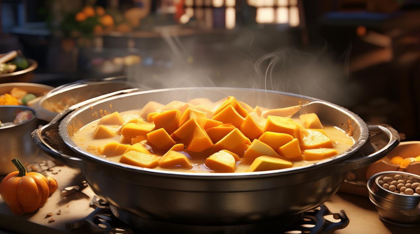 南瓜煲黄豆做法大全家常