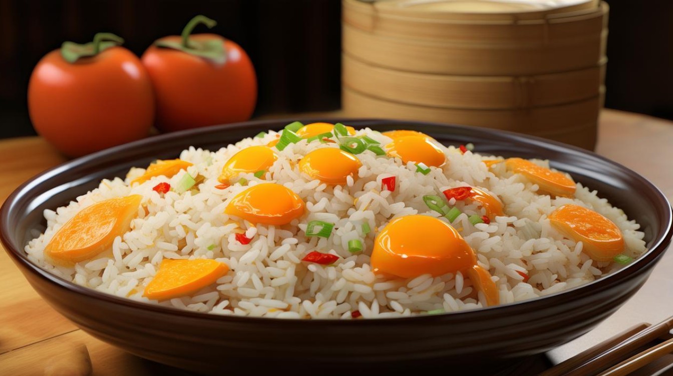 鸡蛋柿子炒饭怎么做