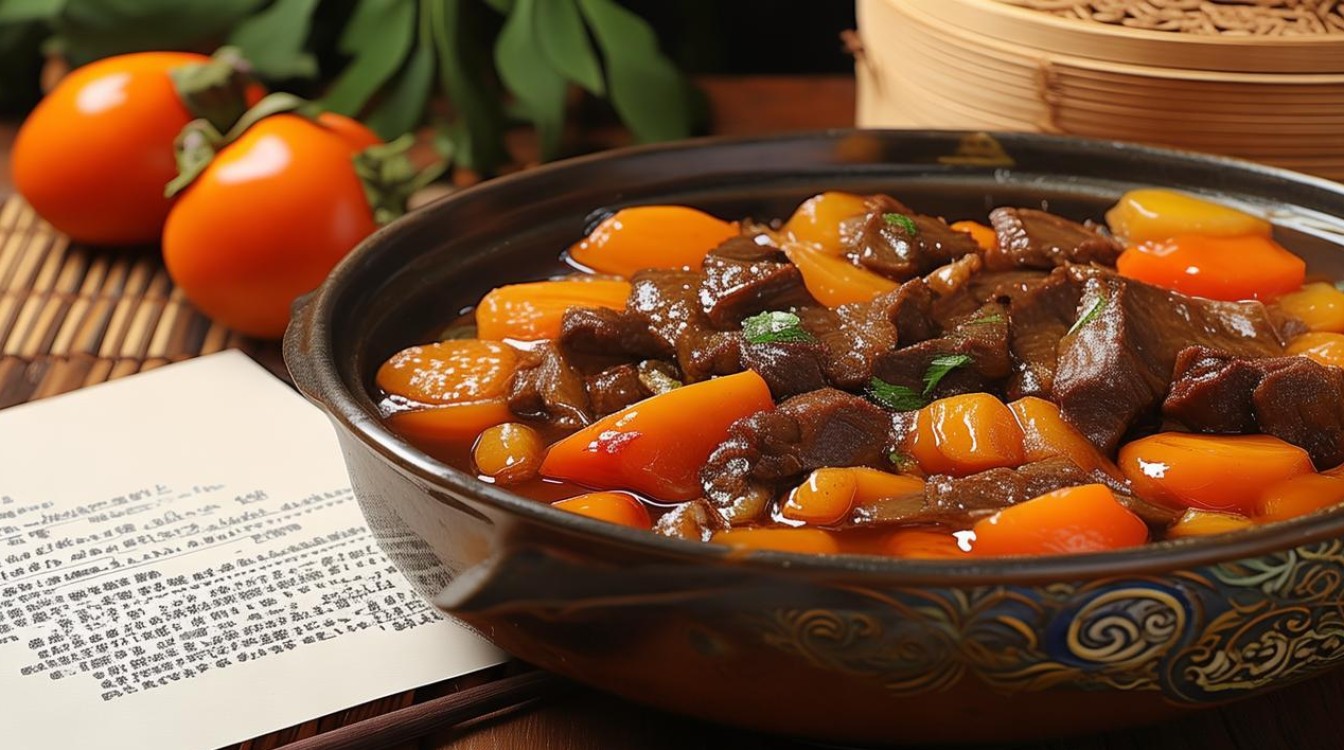柿子炖牛肉怎么做