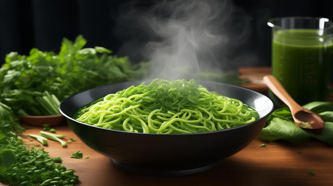 青菜汁面条怎么做