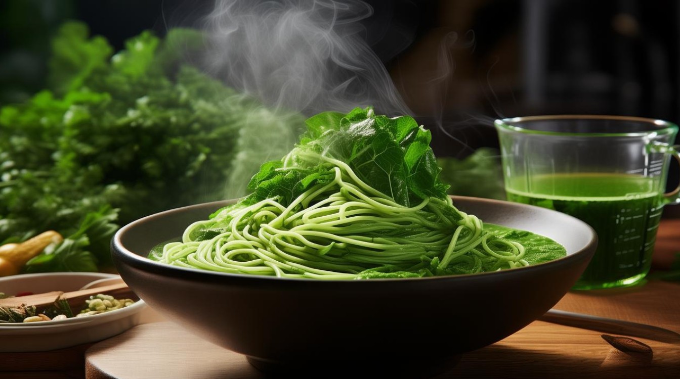 青菜汁面条怎么做