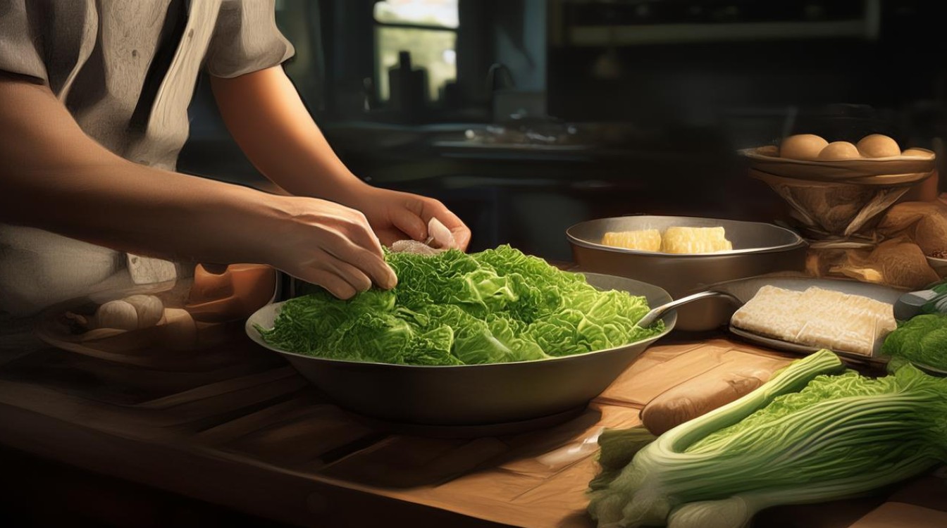 年糕炒白菜怎么做