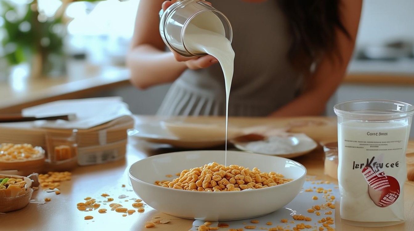 牛奶冲麦片怎么做