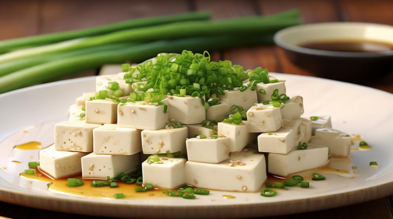 小葱凉拌豆腐怎么做