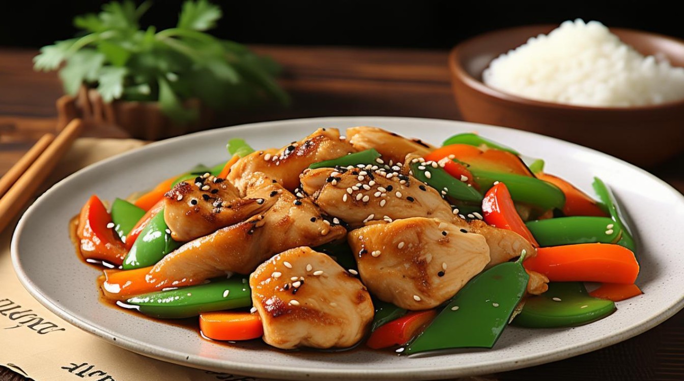 鸡胸肉的家常炒菜