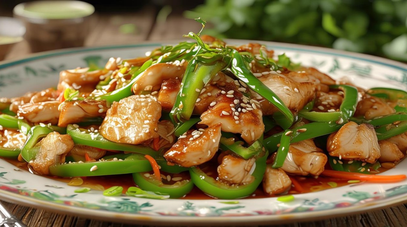 鸡胸肉的家常炒菜
