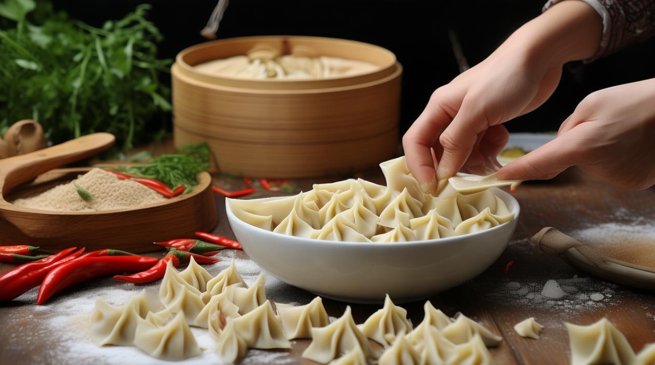 韭菜素饺子怎么做