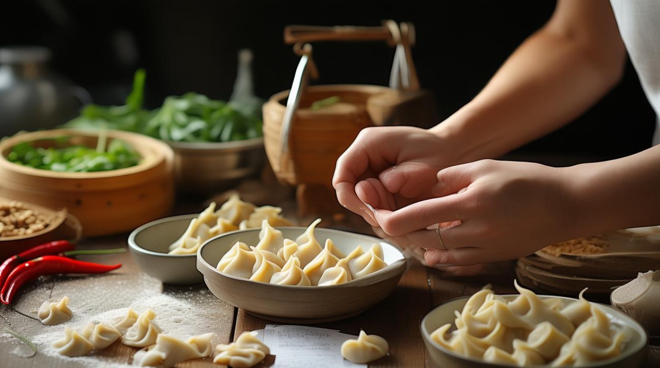 韭菜素饺子怎么做