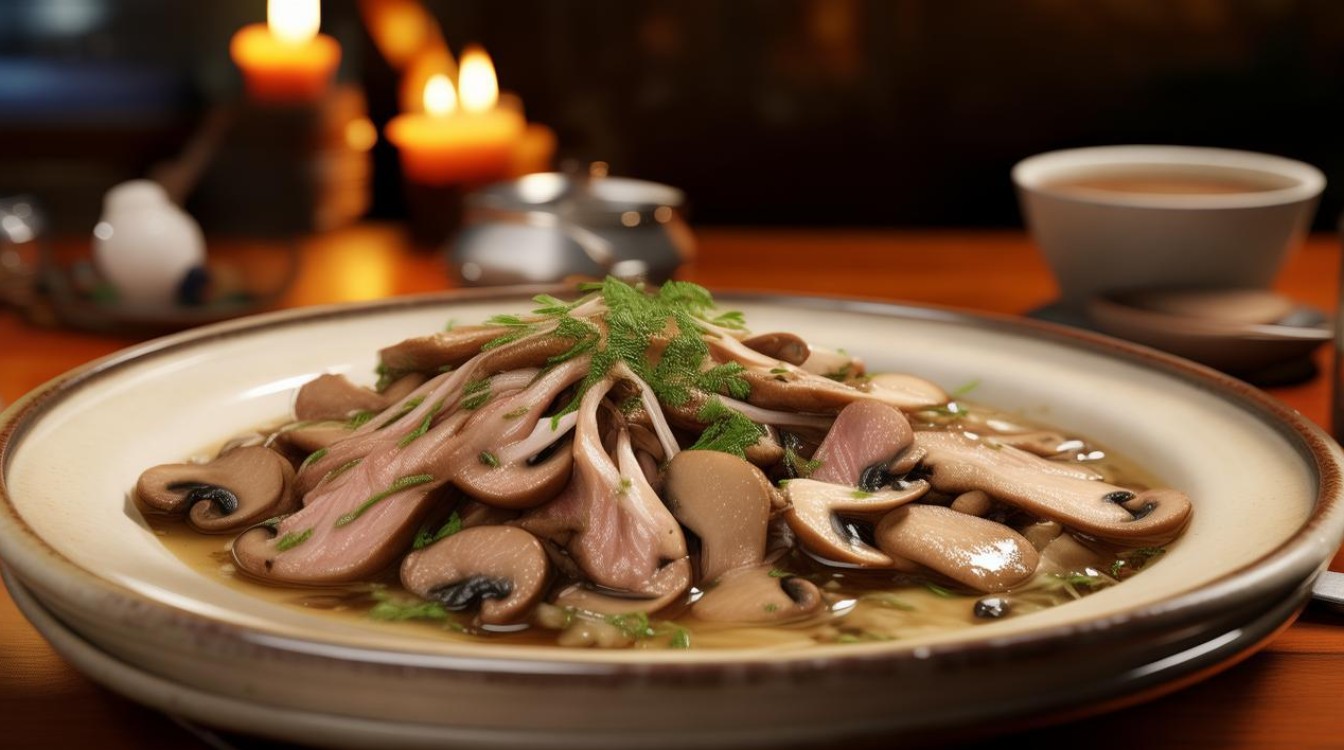 蘑菇肉片的家常做法