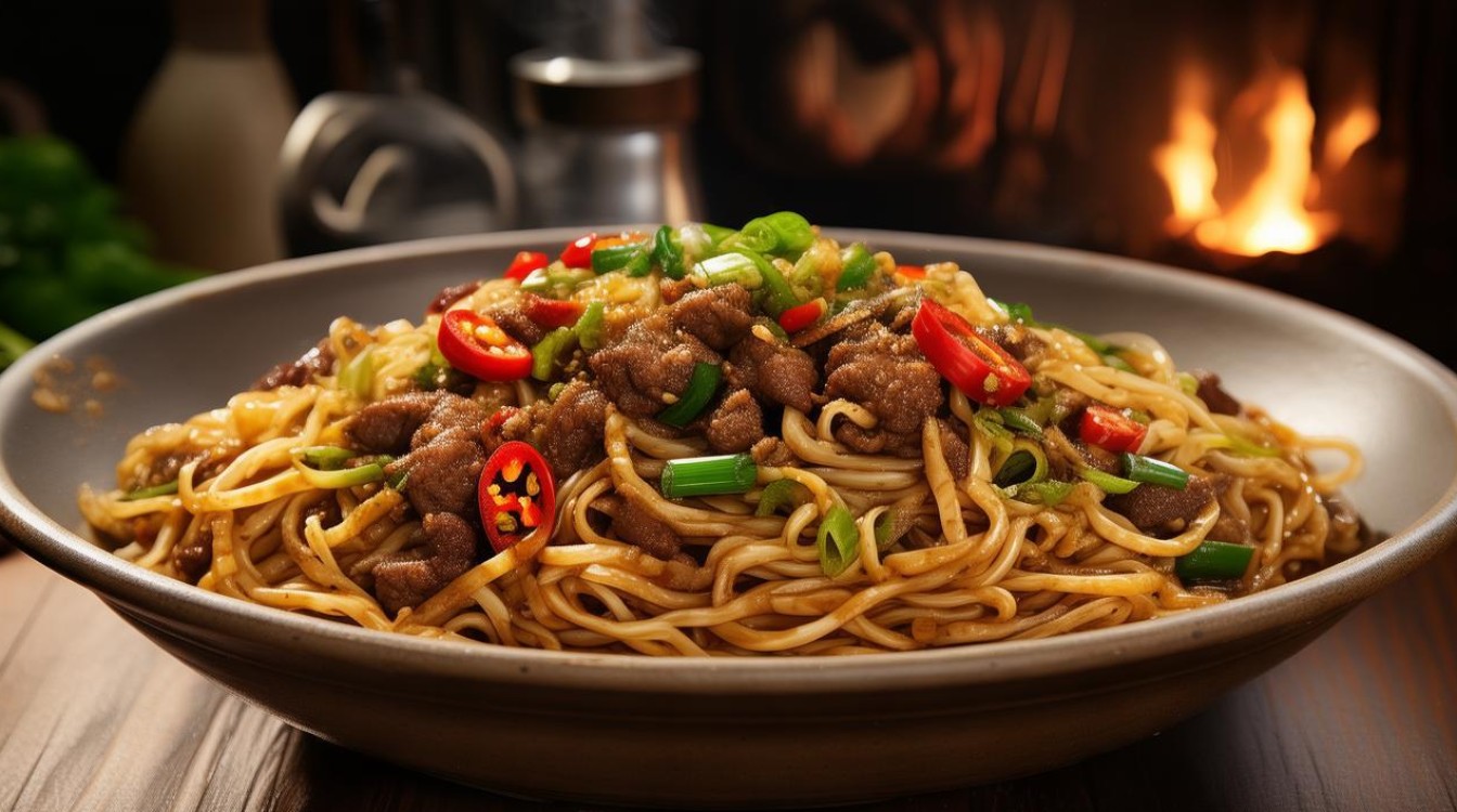 家常羊肉炒粉的做法
