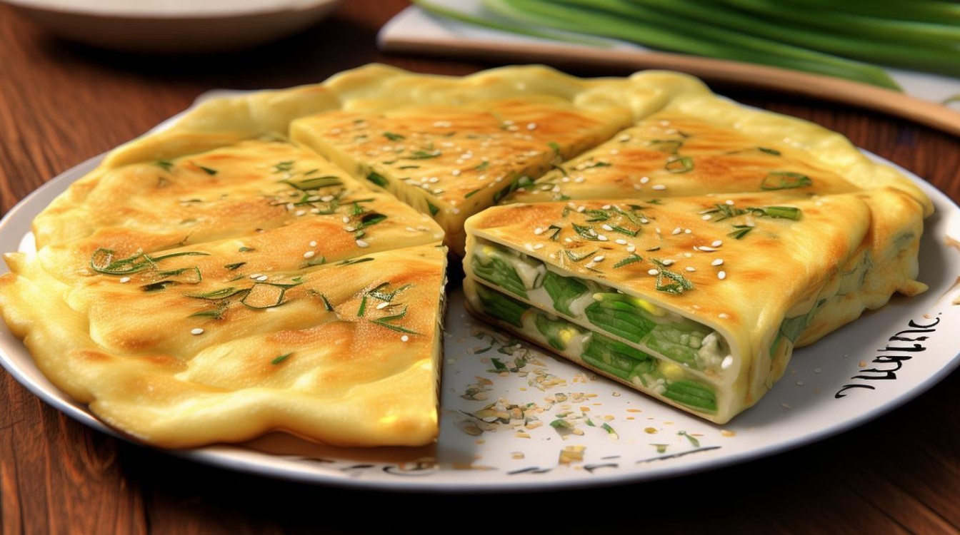 家常葱花鸡蛋饼