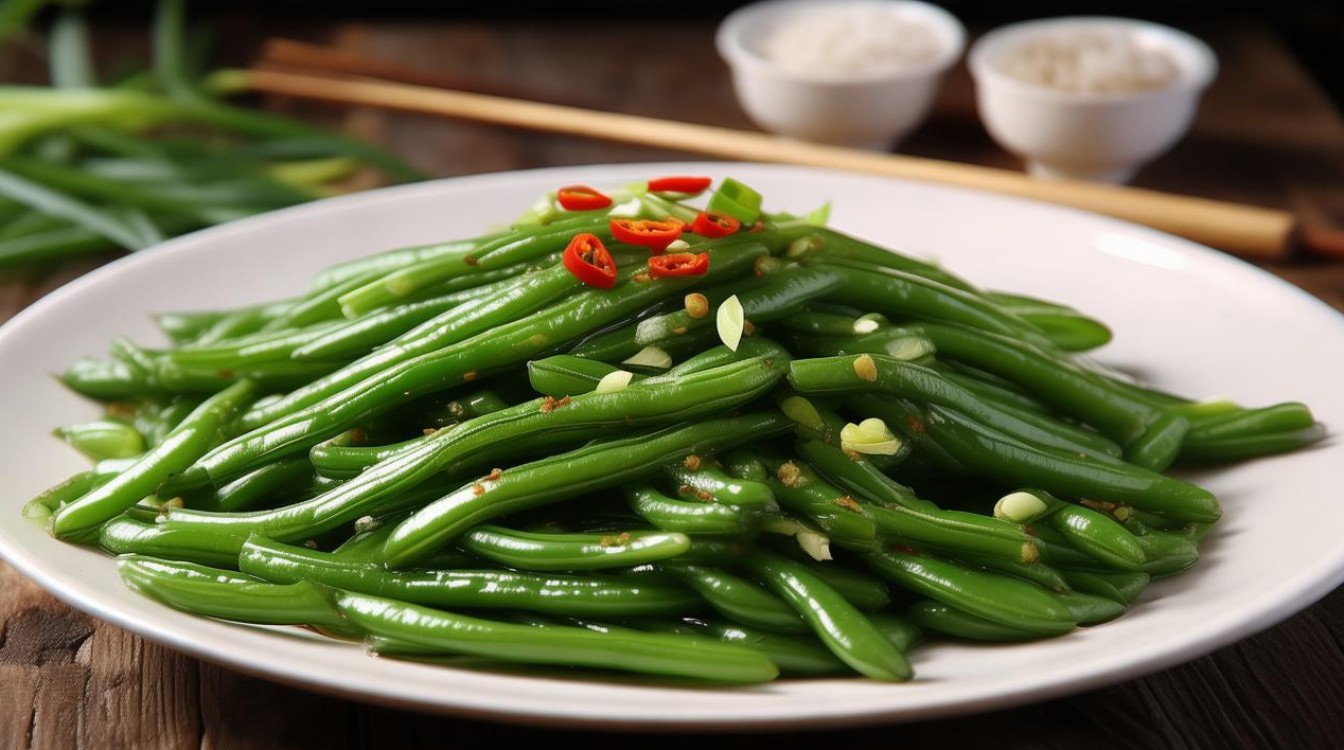家常炒扁豆丝