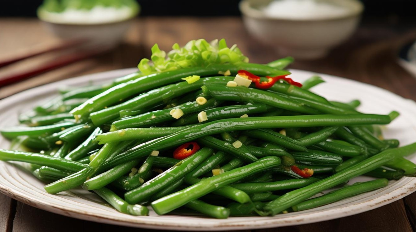 家常炒扁豆丝