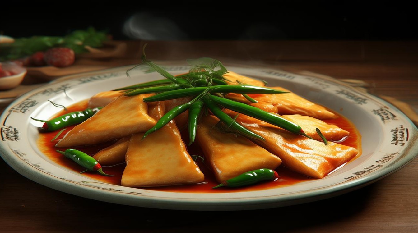 家常尖椒豆皮