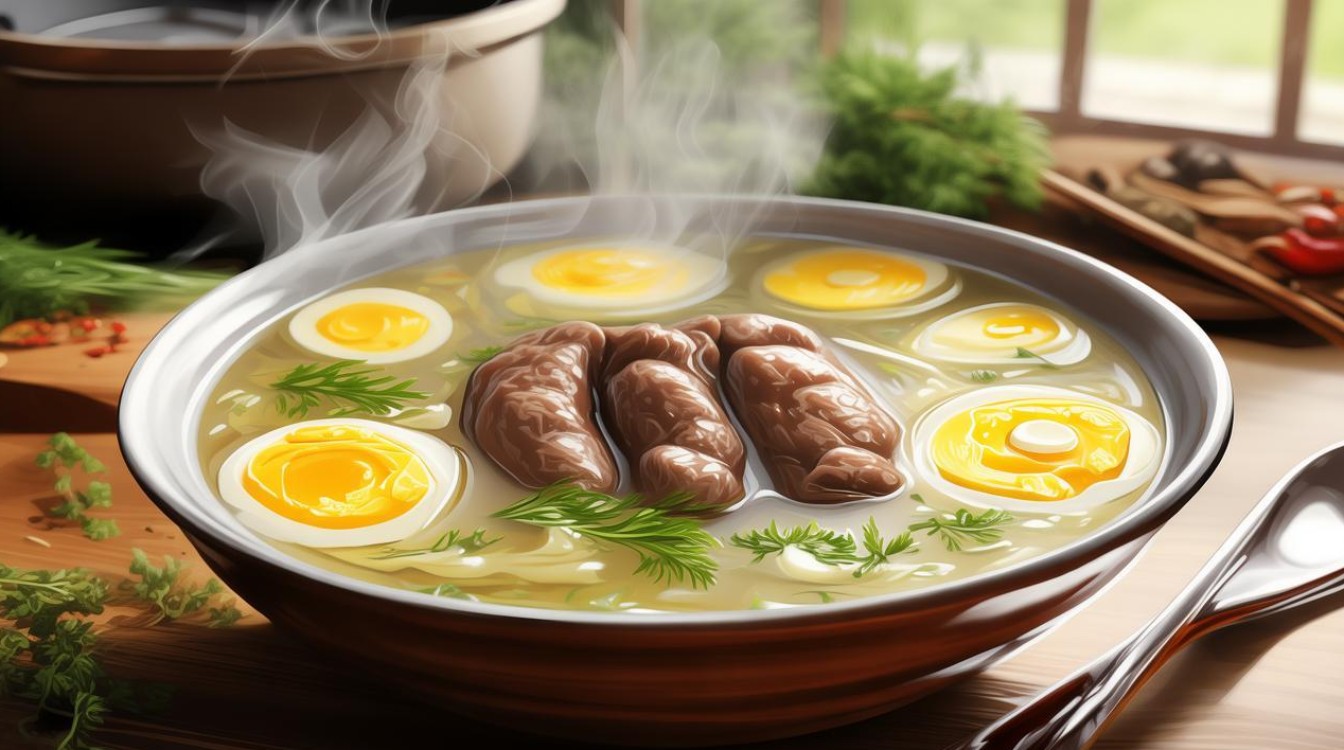家常猪腰蛋汤
