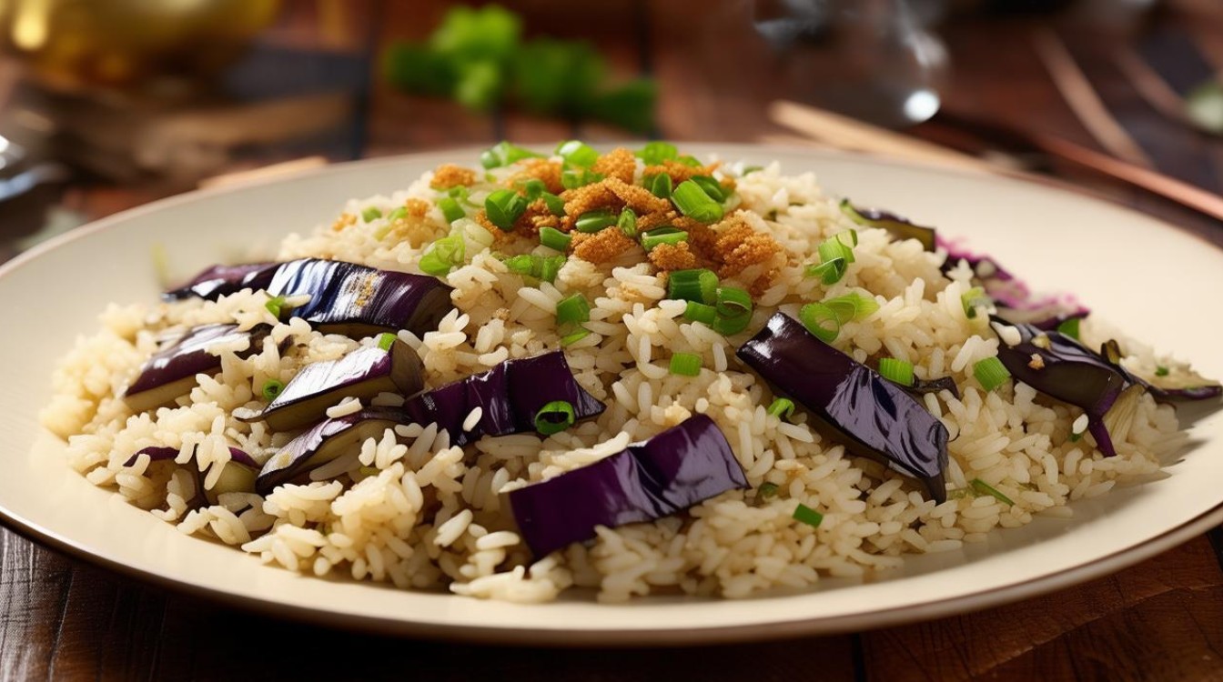 茄子炒饭家常