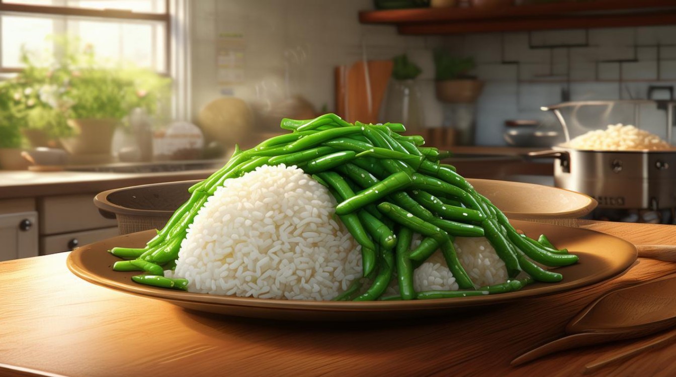 豆角麦饭怎么做