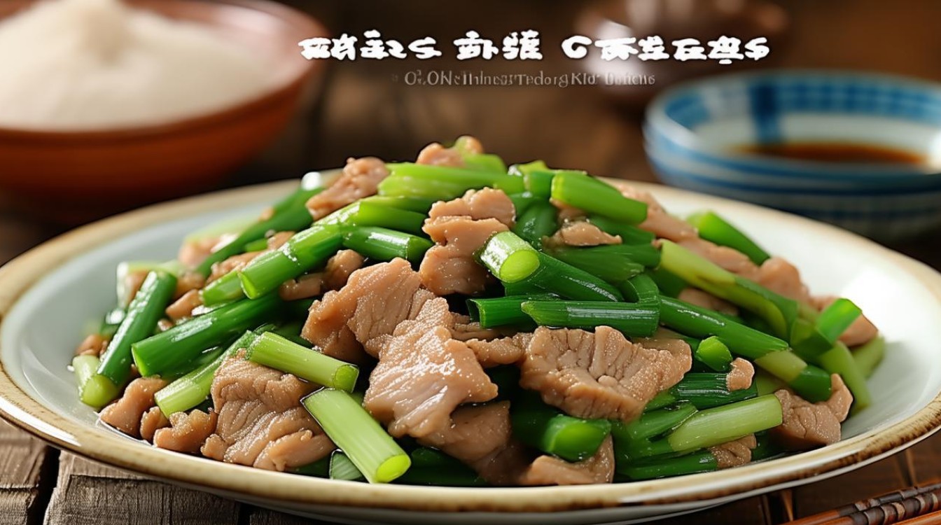 猪肉炒蒜苗怎么做