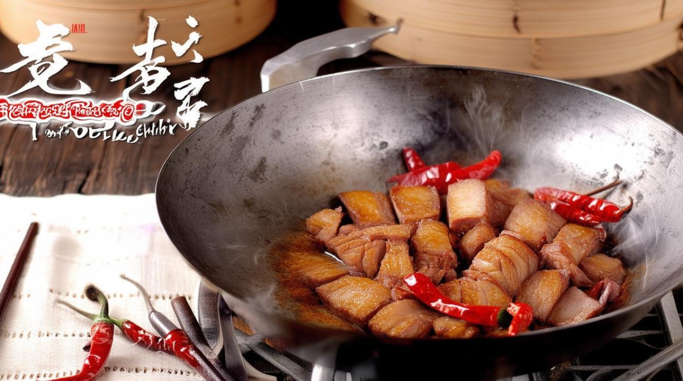 家常五花肉炒辣椒
