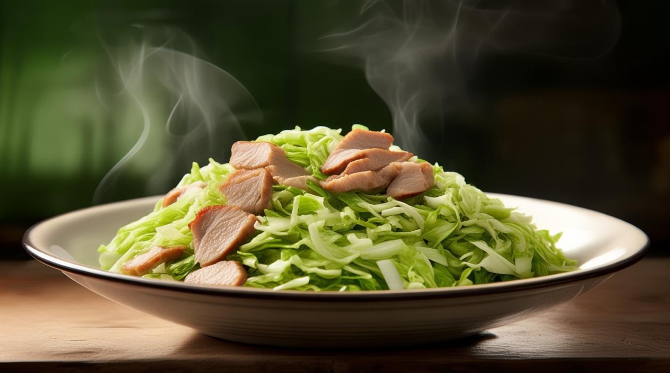 家常肉炒白菜的做法