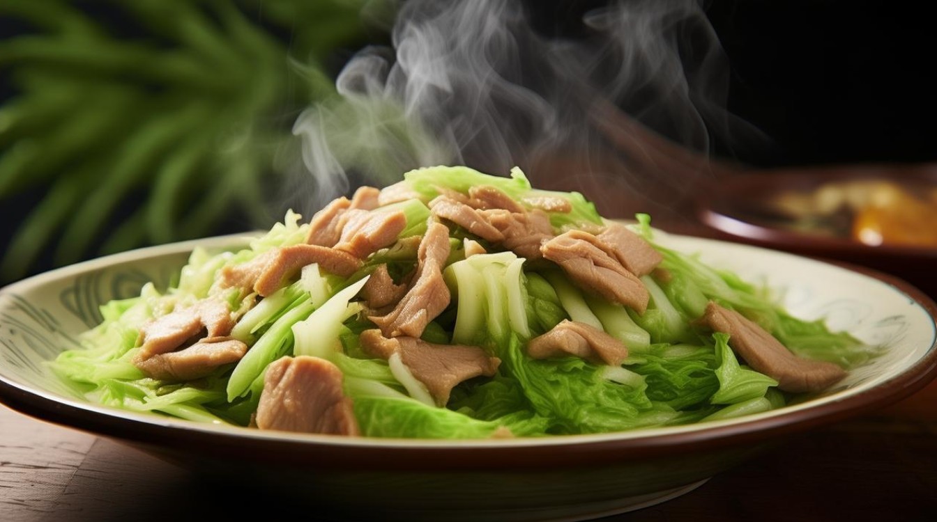 家常肉炒白菜的做法