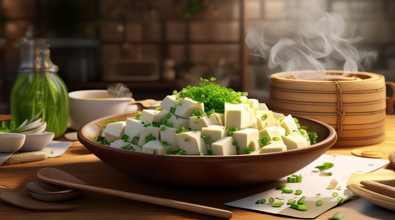 家常小葱豆腐的做法