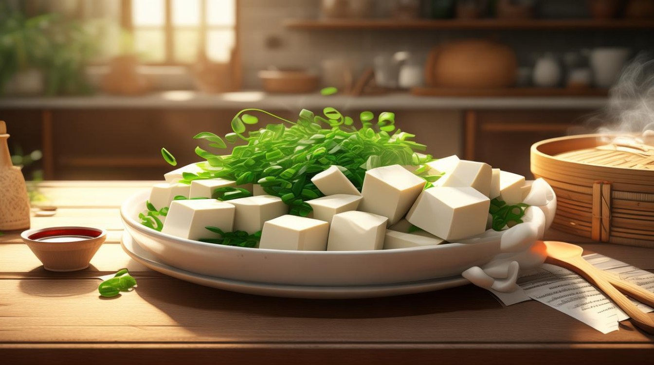 家常小葱豆腐的做法