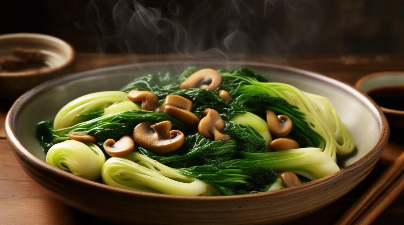 家常香菇油菜做法