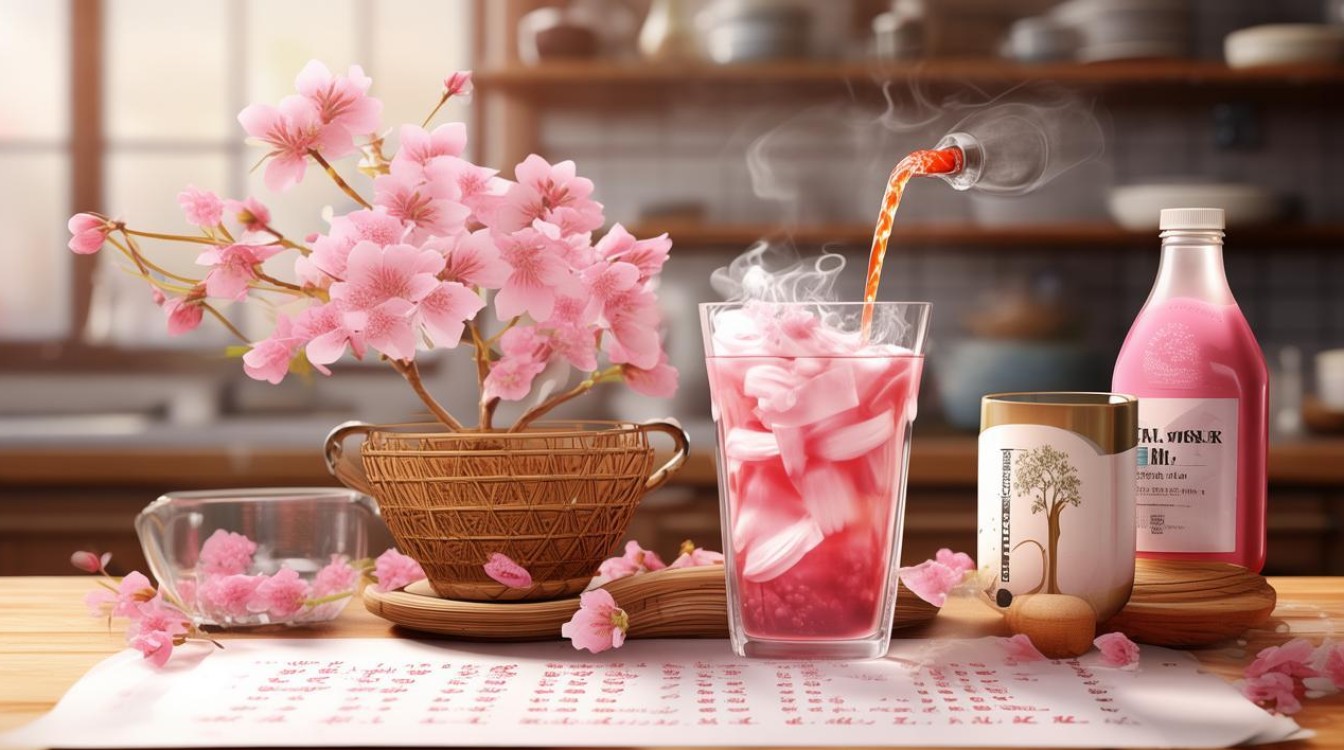 樱花气泡水怎么做
