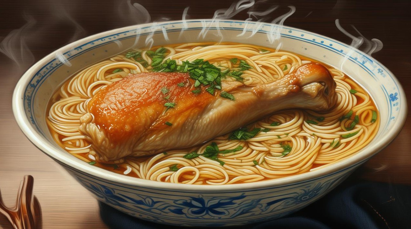 家常鸡腿面做法