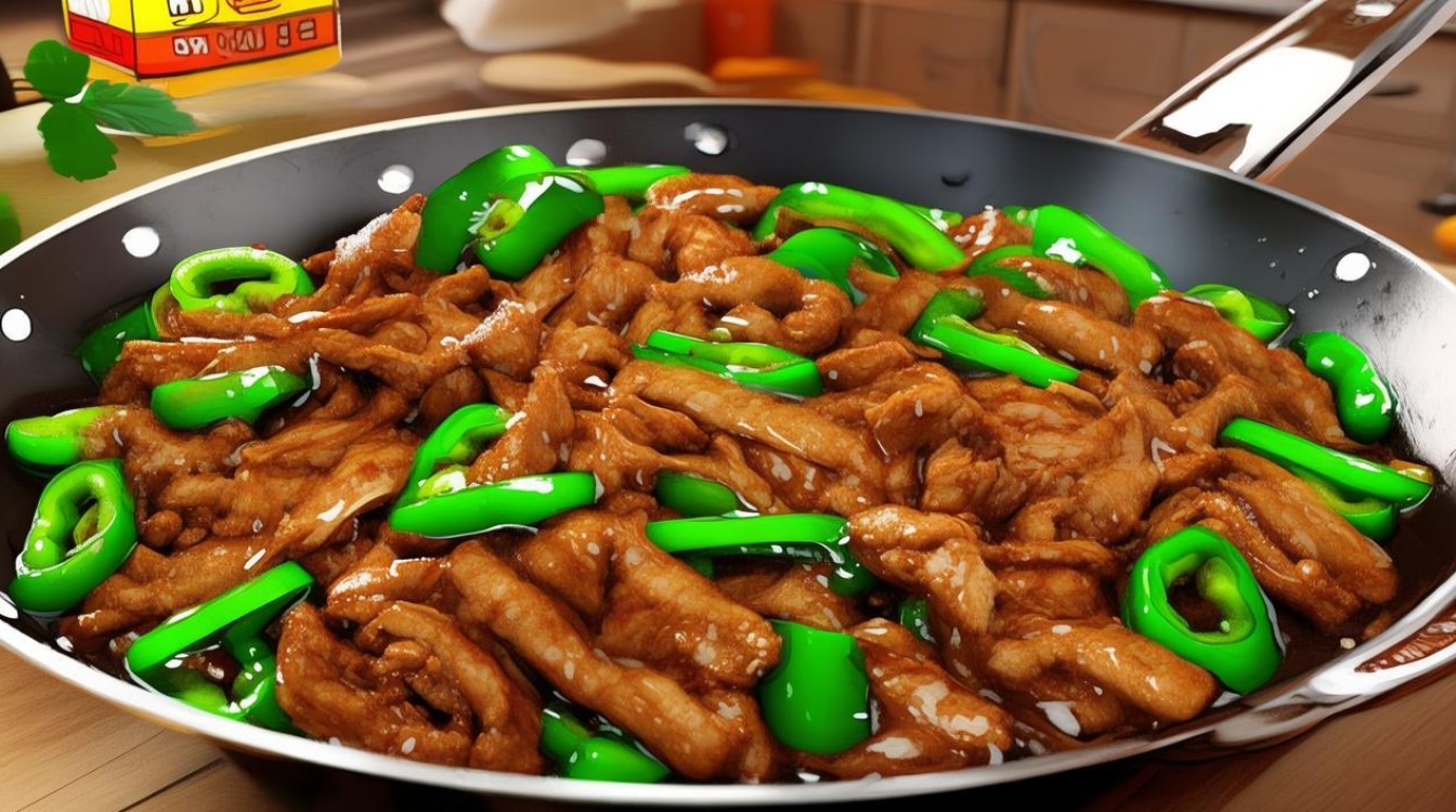 青椒炒肉丝家常