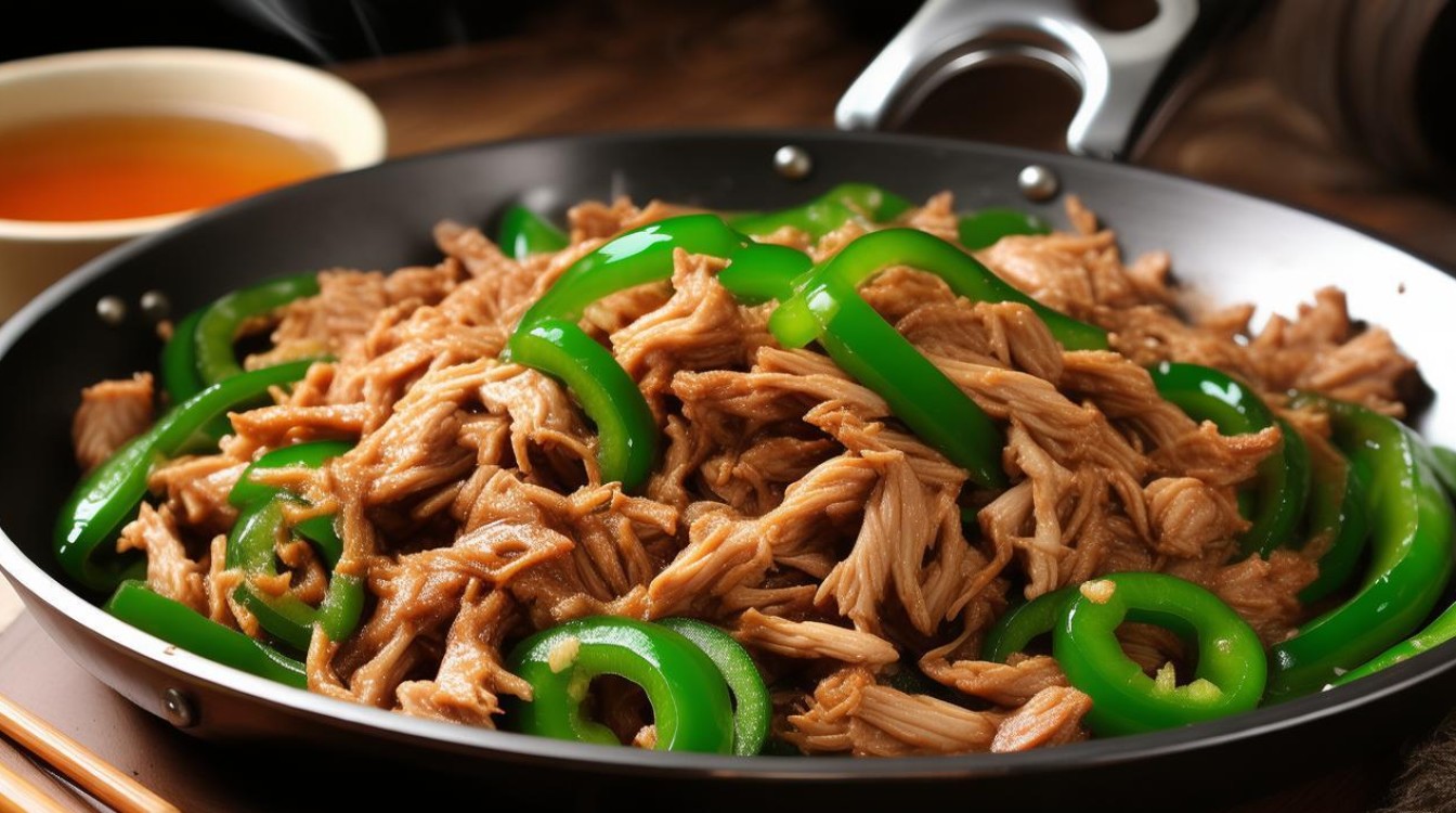 青椒炒肉丝家常