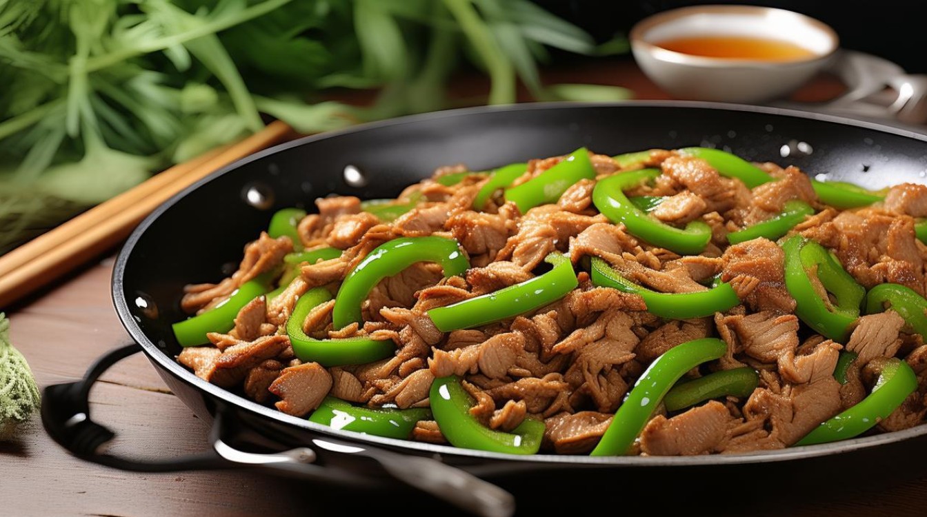青椒炒肉丝家常