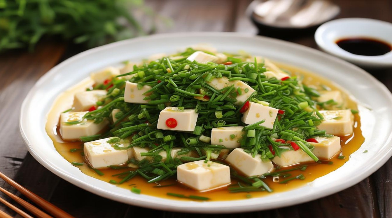 韭菜豆腐做法大全家常