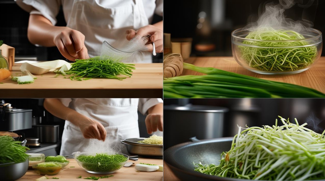 韭菜炒豆芽怎么做