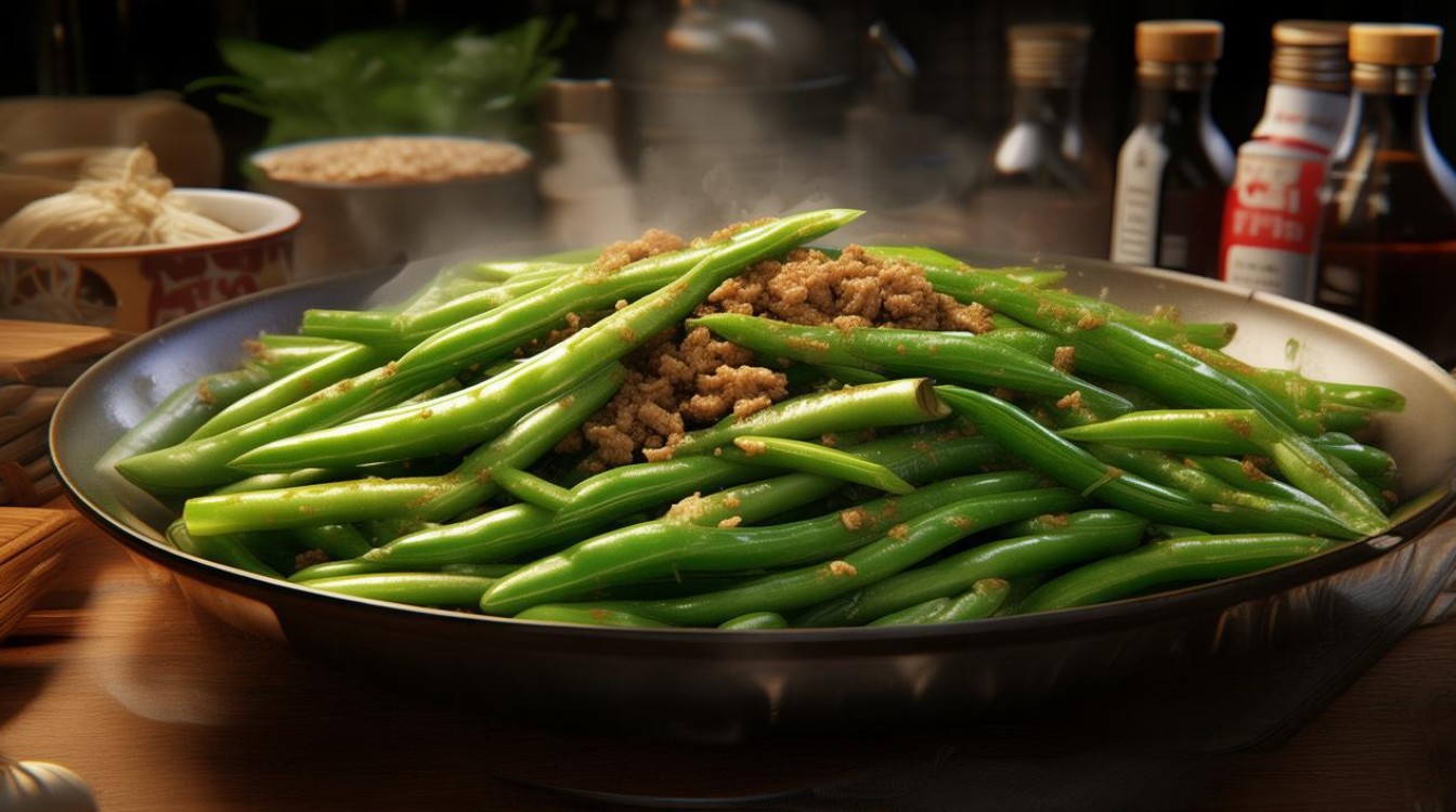 肉炒豇豆的家常做法豆