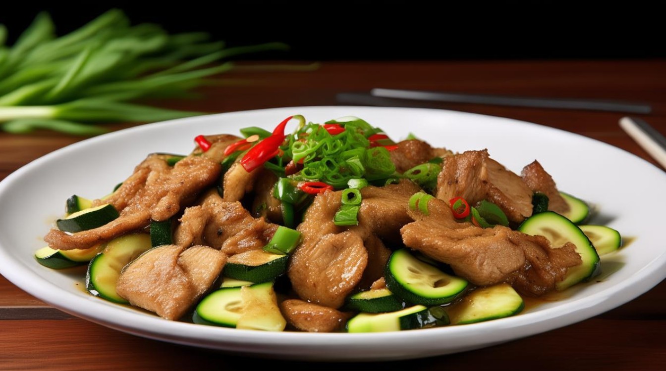 家常西葫芦炒肉