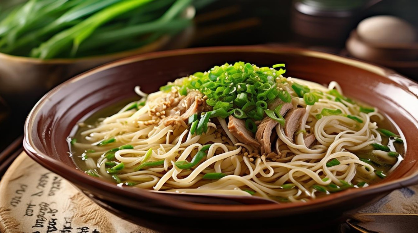豆角肉面条的家常
